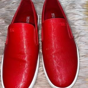 Ruby Red Michael Kors Sneakers/Flats